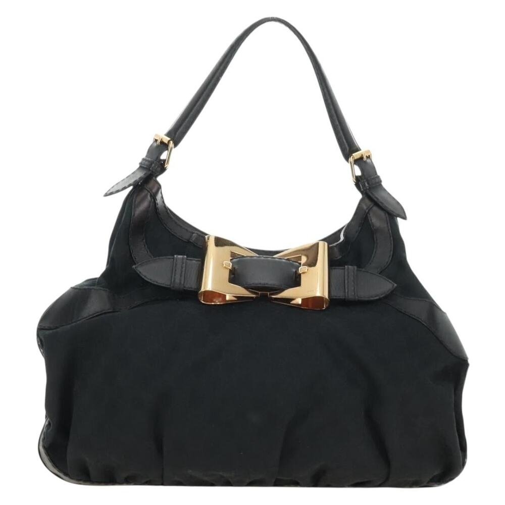 Gucci GG Canvas Shoulder Bag Black